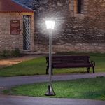 Outsunny-Lampione-LED-da-Esterno-ad-Energia-Solare-Lampada-da-Giardino-Lampada-da-Terra-Impermeabile-IP44-18×18×160cm-Nero