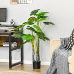 HOMCOM-Monstera-Pianta-Artificiale-per-Interno-ed-Esterno-Pianta-Finta-Realistica-con-20-Foglie-120cm