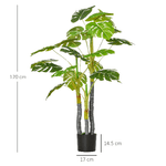 HOMCOM-Monstera-Pianta-Artificiale-per-Interno-ed-Esterno-Pianta-Finta-Realistica-con-20-Foglie-120cm