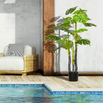 HOMCOM-Monstera-Pianta-Artificiale-per-Interno-ed-Esterno-Pianta-Finta-Realistica-con-20-Foglie-120cm