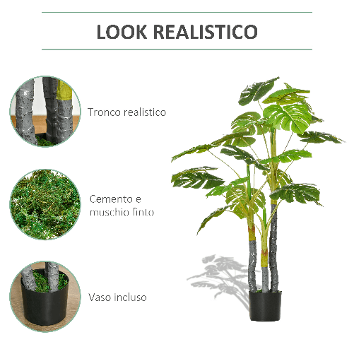 HOMCOM-Monstera-Pianta-Artificiale-per-Interno-ed-Esterno-Pianta-Finta-Realistica-con-20-Foglie-120cm