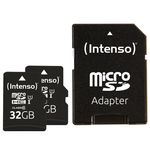 Intenso Doppelpack microSDHC 32GB UHS-I Premium inkl. SD-Adapter - High Capacity SD MicroSDHC Classe 10 (2 x 32GB Intens