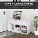 HOMCOM-Scarpiera-Panca-con-Sedile-Imbottito-Ribaltabile-da-Ingresso-Legno-80x30x47cm-Bianco