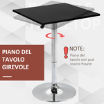 HOMCOM-Tavolo-Quadrato-Regolabile-in-Altezza-Metallo-e-MDF-Tavolino-da-Bar-Cucina-Soggiorno-Nero-60x60x69-93cm