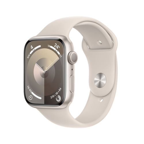 Apple-Watch-Series-9--GPS--cassa-in-alluminio-da-45-mm-polarstern-cinturino-sportivo-polarstern-M-L