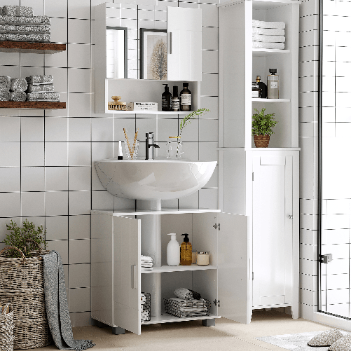 kleankin-Mobile-Sotto-Lavabo-Bagno-a-U-con-2-Ante-e-Ripiano-Interno-Regolabile-60x30x60cm