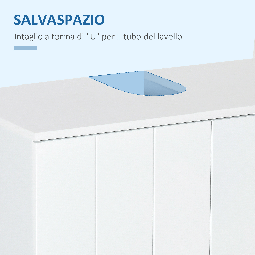 kleankin-Mobile-Sotto-Lavabo-Bagno-a-U-con-2-Ante-e-Ripiano-Interno-Regolabile-60x30x60cm