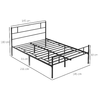 HOMCOM-Struttura-Letto-Una-Piazza-e-Mezza-in-Acciaio-140x200cm-con-Doghe-Testiera-e-Pediera