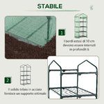 Outsunny-Serra-per-Piante-Verticale-con-Scaffale-a-4-Ripiani-in-Acciaio-e-PE-Verde-Scuro-70x50x160cm