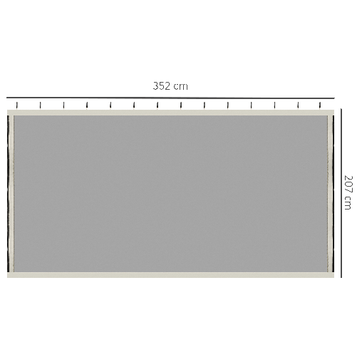 Outsunny-Zanzariera-per-Gazebo-3x4m-con-Cerniere-e-Anelli-Pannelli-da-352x207cm---Nero-Beige