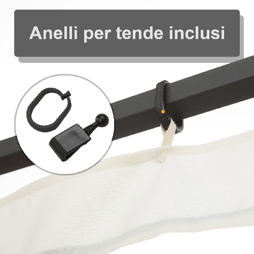 Outsunny-Zanzariera-per-Gazebo-3x4m-con-Cerniere-e-Anelli-Pannelli-da-352x207cm---Nero-Beige