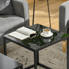 HOMCOM-Set-2-Tavolini-da-Salotto-Moderni-in-Acciaio-e-Vetro-Temperato---Nero