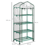 Outsunny-Serra-per-Piante-Verticale-con-Scaffale-a-4-Ripiani-in-Acciaio-e-PVC-Bianco-69x50x165cm