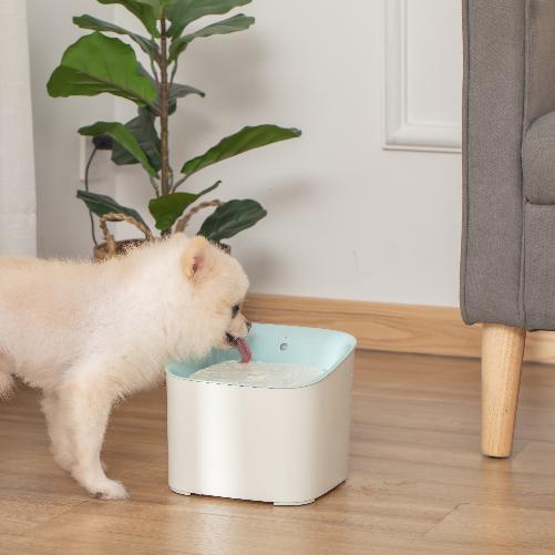 PawHut-Fontanella-per-Gatti-e-Cani-da-3L-Dispenser-Acqua-Automatico-con-Filtro-a-Carboni---Bianco