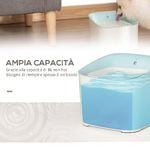 PawHut-Fontanella-per-Gatti-e-Cani-da-3L-Dispenser-Acqua-Automatico-con-Filtro-a-Carboni---Bianco