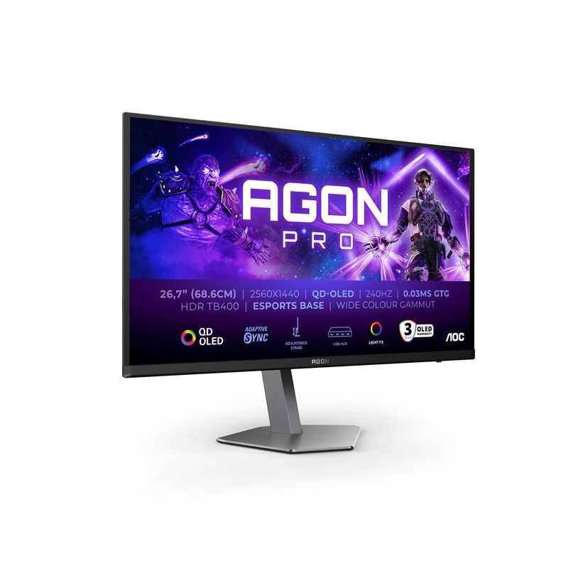 AOC-AGON-PRO-AG276QZD2-Monitor-PC-678-cm--26.7--2560-x-1440-Pixel-Quad-HD-QDOLED-Grigio