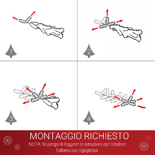 HOMCOM-Albero-di-Natale-150-cm-con-680-Rami-Addobbato-Bianco