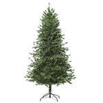 HOMCOM Albero di Natale Artificiale da 180cm con Base Pieghevole e Rimovibile