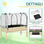 Outsunny-Letto-per-Orto-in-Cassetta-con-Serra-da-Giardino-Portapiante-da-Esterno-in-Legno-e-PE-per-Fiori-e-Verdure