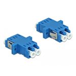 DeLOCK - Accoppiatore di rete - LC Single Mode (W) a LC Single Mode (W) - Fibra ottica - Blu (confezione da 2) (85999)