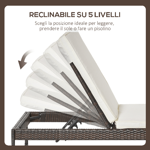 Outsunny-3pz-Componibile-2-Lettino-Prendisole-da-Giardino--60-x-195-x-86cm--e-1-Tavolino--121-x-40-x-50cm--Rattan-con-Materassini-Marrone-e-Bianco-Crema