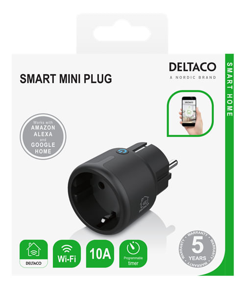 Deltaco-Smart-Home-Wall-Plug-WiFi-2.4GHz-10A---Black