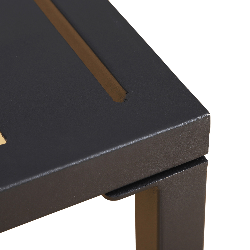 Outsunny-Set-5-Pezzi-Mobili-da-Esterno-2-Sedie-Sdraio-Reclinabili-2-Pouf-e-1-Tavolino-Grigio-e-Nero-Metallo-e-Poliestere