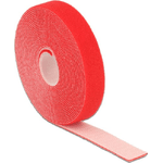 Delock Nastro in velcro su rotolo L 5 m x L 20 mm rosso