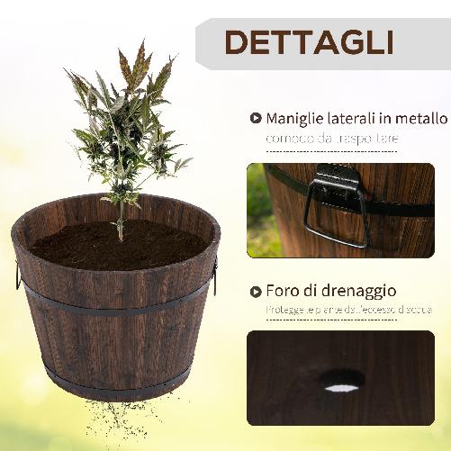 Outsunny-Set-di-3-Vasi-Secchielli-per-Piante-Fiori--Set-Vasi-da-Esterno-in-Legno-di-Diverse-Dimensioni