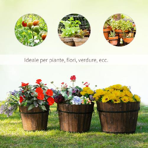 Outsunny-Set-di-3-Vasi-Secchielli-per-Piante-Fiori--Set-Vasi-da-Esterno-in-Legno-di-Diverse-Dimensioni