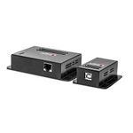 Lindy-42681-moltiplicatore-di-rete-Ricevitore-e-trasmettitore-di-rete-Nero--USB-2.0-Cat.5-Extender-50m---Power-over-RJ45