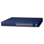 PLANET GSW-2620HP switch di rete Non gestito 10G Ethernet 100/1000/10000 Supporto Power over Ethernet PoE 1U Blu (19 24-