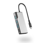 ALOGIC UCFUHDV2-SGR replicatore di porte e docking station per laptop USB 3.2 Gen 1 (3.1 Gen 1) Type-C Nero, Grigio