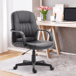 Vinsetto-Sedia-da-Ufficio-Ergonomica-e-Girevole-Poltrona-da-Ufficio-con-Altezza-Regolabile-in-Similpelle-60×60×90-99cm-Nero