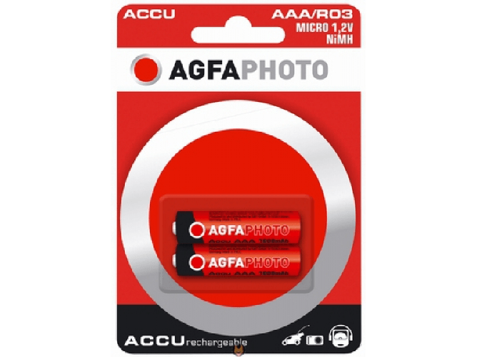 AGFAPHOTO-Batteria-NiMH-Micro-AAA-HR03-1.2V-900mAh-Blister-al-dettaglio--confezione-da-2-