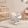 HOMCOM-Dondolo-Giocattolo-a-Forma-di-Asino-per-Bambini-18-36-in-Legno-di-Pioppo-e-Peluche-Grigio-Suoni-Realistici