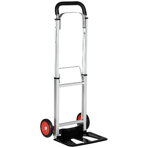 DURHAND-Carrello-Portapacchi-Pieghevole-in-Alluminio-e-Acciaio-con-Maniglia-Telescopica-e-2-Ruote-in-EVA-40x41x107-cm