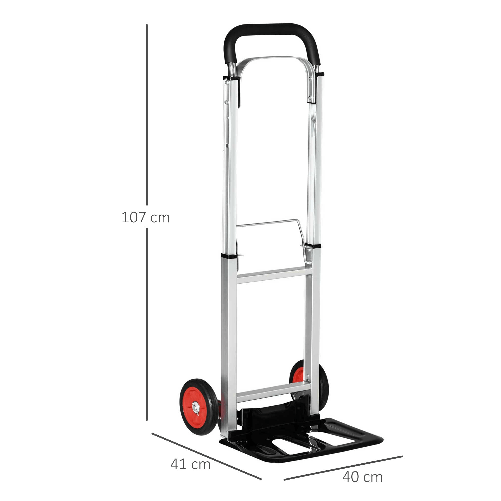 DURHAND-Carrello-Portapacchi-Pieghevole-in-Alluminio-e-Acciaio-con-Maniglia-Telescopica-e-2-Ruote-in-EVA-40x41x107-cm