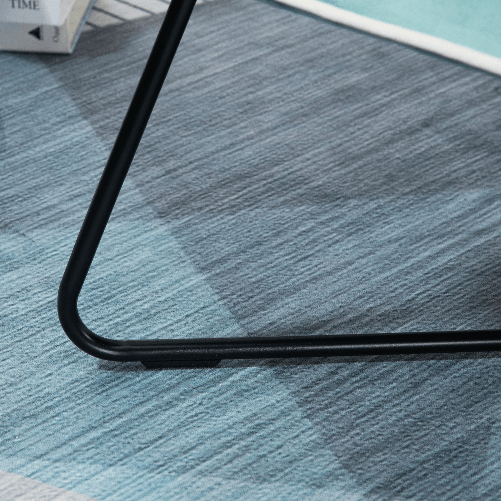 HOMCOM-Poltrona-in-Velluto-Stile-Nordico-Senza-Braccioli-con-Base-in-Metallo-Incrociata-55x69x68cm-Verde