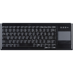 Cherry Industry 4.0 Compact Ultraflat Touchpad Keyboard - Corded - QWERTY - Black