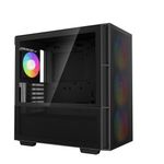 DeepCool-CH560-Midi-Tower-Nero--DeepCool-CH560-Black-Mid-Tower-Gaming-Case-Tempered-Glass-4x-ARGB-Fans-E-ATX-ATX-MicroAT