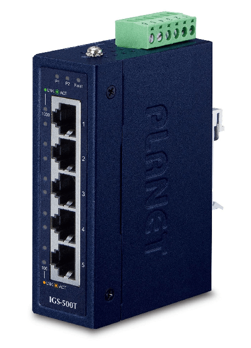 PLANET-IGS-500T-switch-di-rete-Non-gestito-Gigabit-Ethernet-10-100-1000-Blu--IP30-Compact-size-5-Port---10-100-1000T-Gig