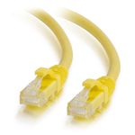 C2G 83465 cavo di rete Giallo 0,5 m Cat6 U/UTP (UTP)