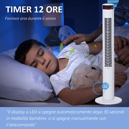 HOMCOM-Ventilatore-a-Colonna-con-3-Velocita-e-4-Modalita-Timer-di-12h-Pannello-LED-e-Telecomando-Bianco