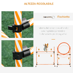 PawHut-Attrezzi-Agility-Dog-Set-Completo-Percorso-Agility-Dog-con-5-Pezzi-Slalom-Ostacolo-e-Tunnel-Arancione