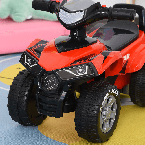 HOMCOM-Quad-Giocattolo-per-Bambini-18-36-Mesi-con-Licenza-GOODYEAR-con-Luci-e-Suoni-Realistici---Rosso-e-Nero