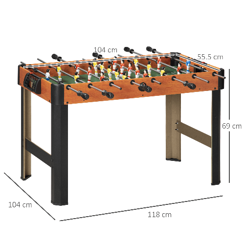 HOMCOM-Biliardino-Calcio-Balilla-per-Bambini-con-Manopole-Antiscivolo-Segnapunti-e-Palline-118x104x69cm