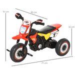 HOMCOM-Triciclo-a-pedali-per-Bambini-Eta-18-36-Mesi---Rosso