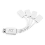 ACT AC6210 hub di interfaccia USB 3.2 Gen 1 (3.1 Gen 1) Type-A 480 Mbit/s Bianco