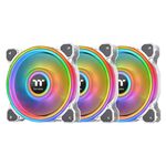 Thermaltake Riing Quad 14 RGB Ventola per radiatore TT Premium Edition Confezione da 3 set bianco da 3 1x controller